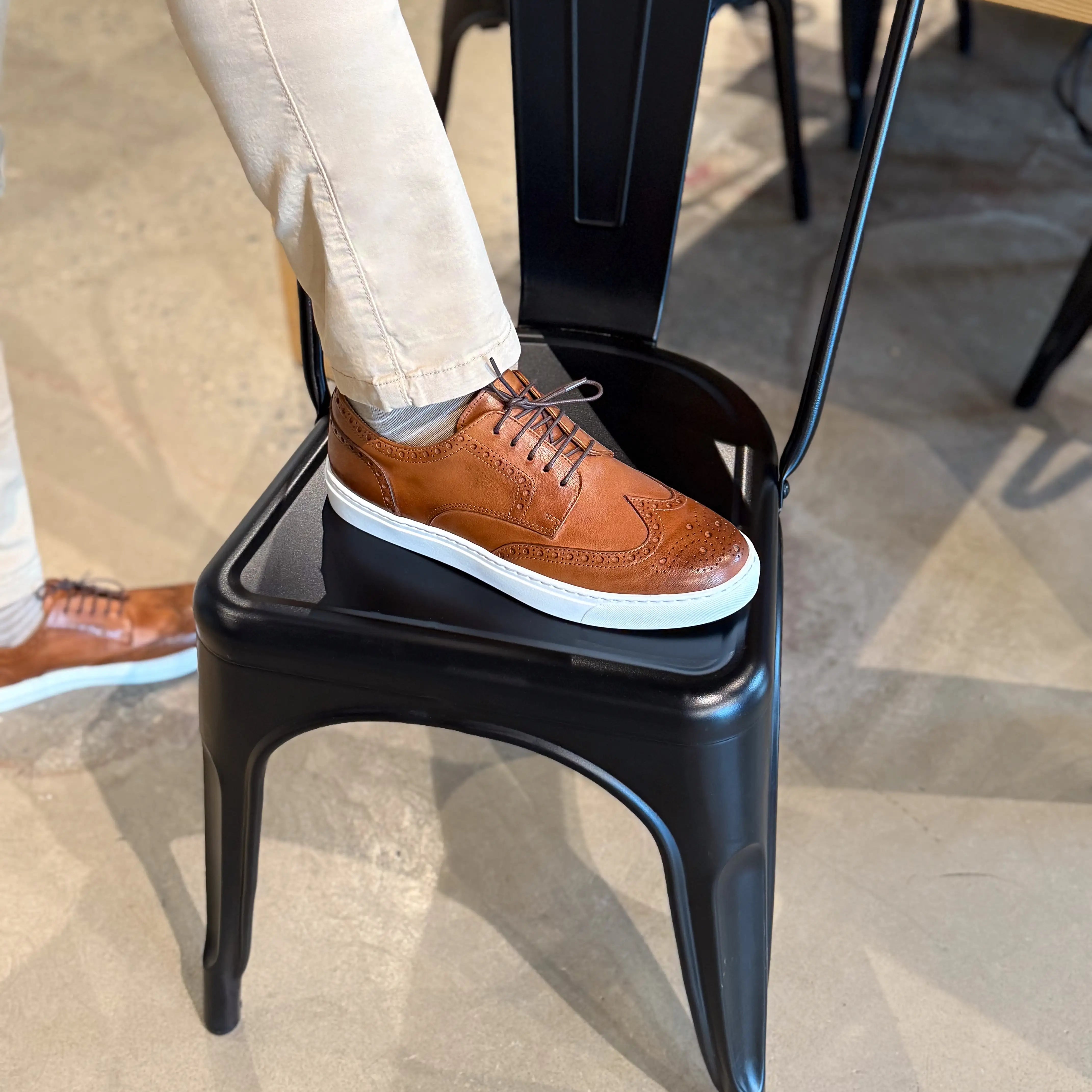 men's dress shoes brown with white sole Don Giovanni Wingtips Worn by business leaders AU Size:3 Casual sneakers Launchdate:2025-03-10 Banana Republic Women's Lace