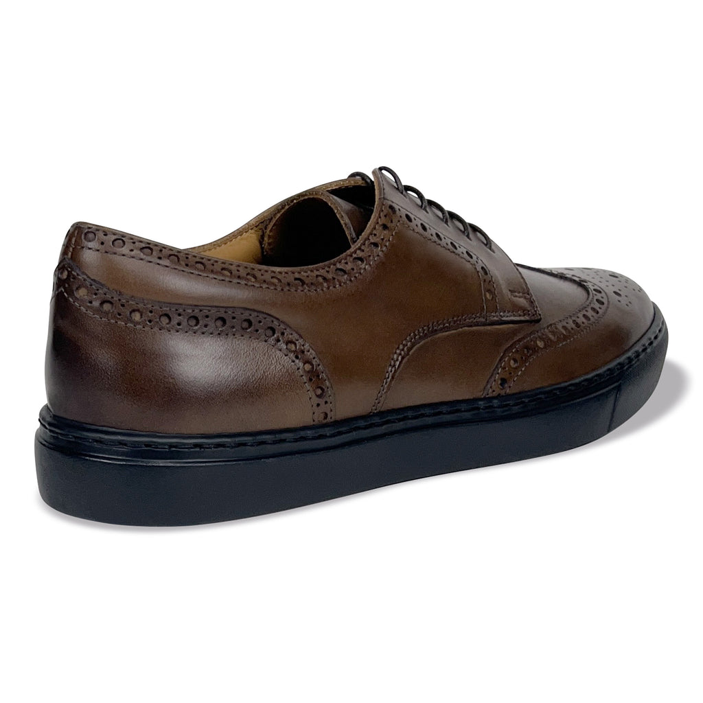 Men's Don Giovanni Brown Wingtip Sneaker_Back View