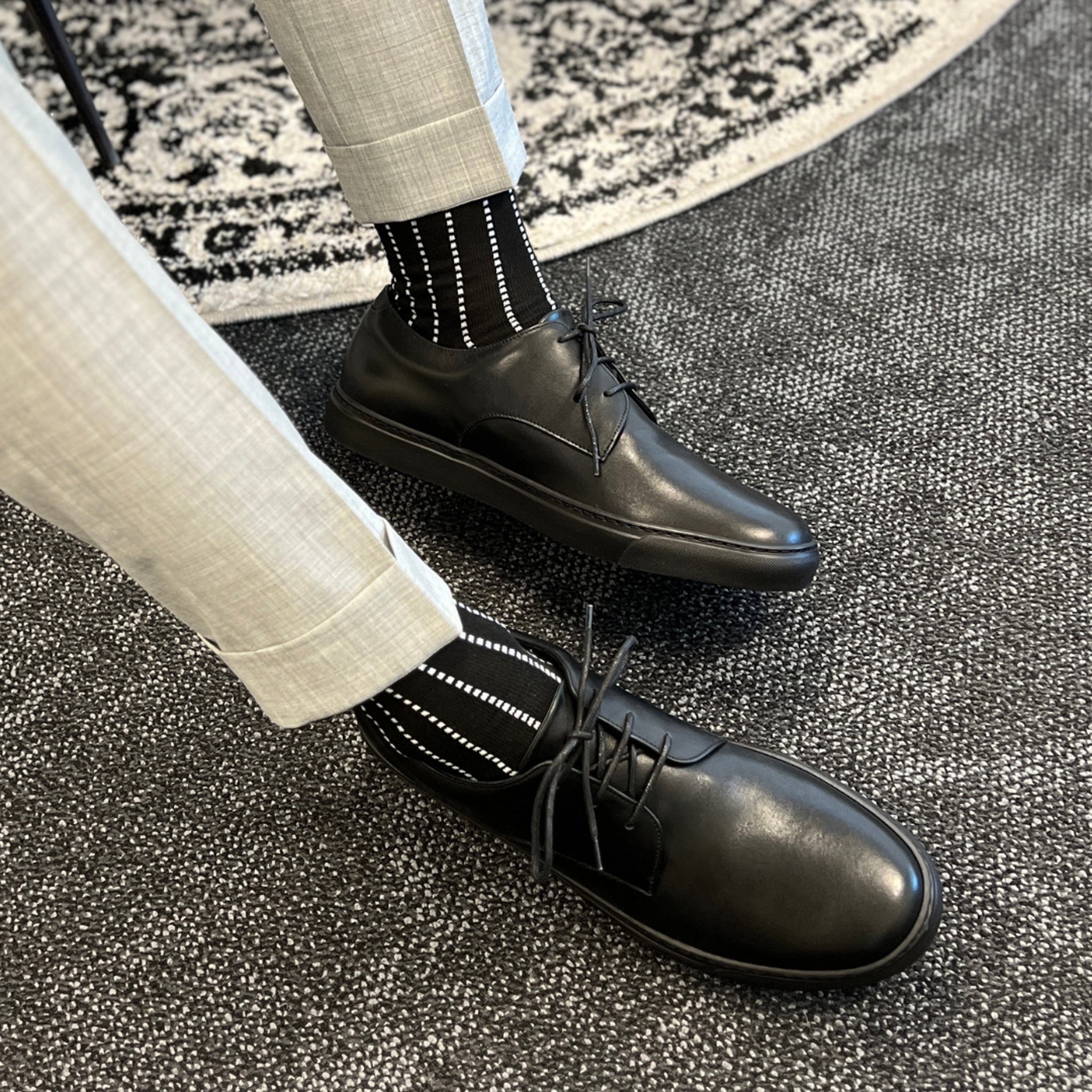 Rodolfo Black I Men's Dress Sneakers by Mocalmo 10 Rodolfo Black I Men's Dress Sneakers by Mocalmo 10